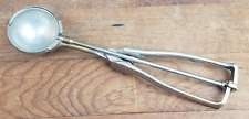 ANTIQUE Gilchrist's No 30 ICE CREAM SCOOP / DISHER / DIPPER: Nickel-Plated Brass picture
