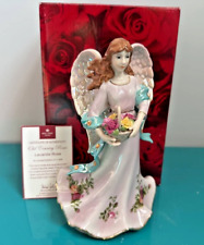 Royal Albert OLD COUNRTY ROSES Lavande Rose Angel Music Box Limited Edition picture