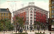 Vintage Postcard Lafayette Hotel Building Buffalo New York NY Street View 1909 picture