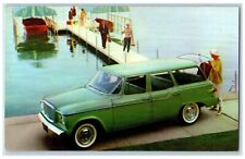 c1960 Lark 4-Door Station Wagon Regal Mack's Auto Sales Akron Ohio OH Postcard picture