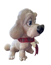 Little Paws Poodle Lady Dog Figurine White Sculpted Pet 5.1