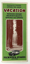1920's Pickwick Stages Redwood Highway Mountain Resorts Beaches Hot Springs picture