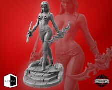 Half Daemon Assassin Miniature half Naked Cap Sexy High Fantasy Figure Nsfw picture