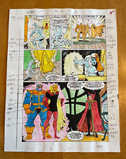 WHAT IF #49 ART original COLOR GUIDE SILVER SURFER THANOS infinity gauntlet picture