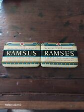 2@Vintage RAMSES Condom Tins – 1947  3 Condoms Still Inside & Intact In Each Tin picture