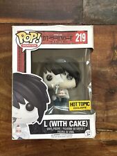 Funko POP Animation #219 L (With Cake) Death Note Anime (Rare/Vaulted) picture