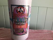 Vintage 1985 100th Anniversary Of Dr Pepper Plastic Reusable 46 Oz Lid Cup Straw picture