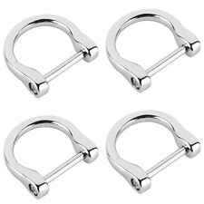 4pcs 1in Inner Diameter Fashion Detachable Drings With Closing Screw Shackle Key picture