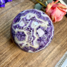 1950g Amazing Purple Dream Amethyst Quartz Crystal Sphere Healing 61th 107mm picture