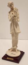 Vintage 1987 Florence Giuseppe Armani Sculpture Woman Yorkie 10” Signed Color picture