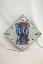 Vtg Pam Clock Icee Polar Bear Ice Drink Advertising Clock Store Display WORKS picture