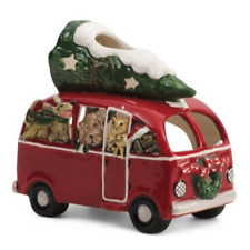 BLUE SKY CLAYWORKS Christmas Tree Tealight Candle VW Pet Bus BRAND-NEW w/tags picture