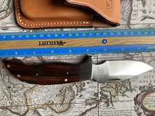 Lakota Lil' Hawk Lock Back Folding Knife w Leather Sheath Moki Japan picture