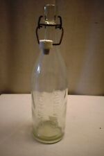 Vintage E Merck Darmstadt Clear Glass Bottle With Resealable Flip Top Collecti