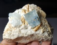 89gram Beautiful Natural Color Aquamarine With Albite Crystal Specimen  picture