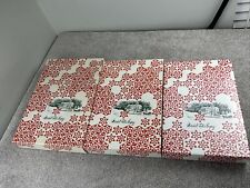 3 Vintage Marshall Field's Store Christmas Gift Boxes Snowflakes picture