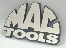 MAC TOOLS TOOL BOX EMBLEM REPLACEMENT LARGE CROME FINISH LOGO SNAP-ON picture