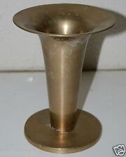 Fluted Metal Mid Century Modern Flower Vase picture