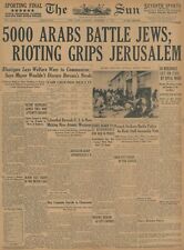 United Nations Partition Plan for Palestine. Arabs battle Jews. Dec 2  1947 B40 picture