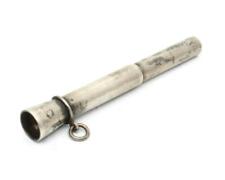 Antique Victorian Foster & Bailey Sterling Silver Cigar Punch Cutter Fob NICE picture