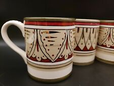 Set Of 3 Hand Painted Sberna Deruta Mugs From Italy  picture