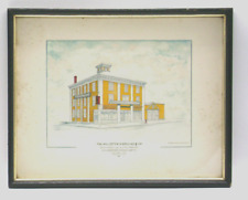 New Bedford Mass. Historical Landmark Building Painting Signed Dated by Artist picture