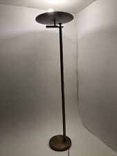 KURT VERSEN FLIP FLOOR LAMP ART DECO MCM TORCHIERE LIGHTOLIER CONVERTIBLE BRASS picture