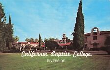 California Baptist College RIVERSIDE CA Campus CBU Christian Vtg Postcard E35 picture
