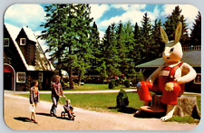 Postcard~ Giant Rabbit~ Santa's Village~ Jefferson, New Hampshire picture