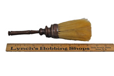 brush natural bristle carved handle barber dust mid 19th c original antique  picture