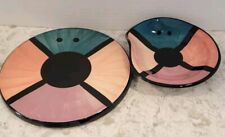 Trivet and Spoon rest Vtg Gail Pittman Black Group Signed 1988  picture