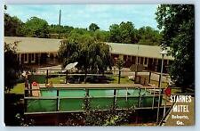 Roberta Georgia GA Postcard Starnes Motel And Restaurant Scene c1960's Vintage picture