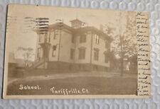 Postmarked 1907  TARIFFVILLE CT  School CONN F-5 Postcard  picture