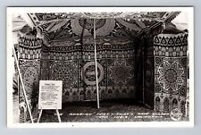 Indio CA-California RPPC Arabian Tent at Sniff's Date Garden 1951 Old Postcard picture