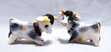 Vintage Whimsical Cows Salt and Pepper Shaker Set picture