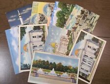 Lot 1 cent 1930s Vintage Postcards Post card cards lot Colortone etc new/used picture