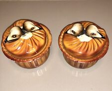 VERY RARE ANTIQUE GAME BIRD DOUBLE TUREEN SET POSSIBLY MEHUN DEPOSE FRANCE picture