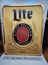 Vintage Miller Light Beer Sign Great Shape picture