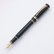 Parker Fountain Pen Duofold Black Gt Centennial M Early Model Used - Smtb-F picture