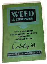Vtg. 1934 Hardware Store Supply Catalog WEED and COMPANY Buffalo N.Y. Est. 1818 picture