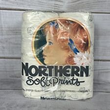 Vintage 1986 Northern Soft Prints Floral Toilet Paper White Gray Rose Flowers picture