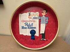 1950s PABST BLUE RIBBON Beer Metal Serving Tray  13