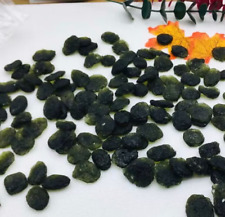 10pcs   40-50CT Genuine Raw Moldavite Crystal from Czech RepublicPIC certificate picture