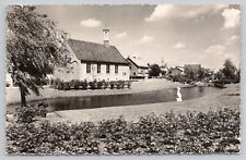 Amstelveen Netherlands, De Ruyschlaan Canal, Vintage RPPC Real Photo Postcard picture