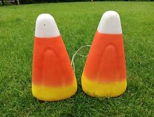VINTAGE UNION PRODUCTS HALLOWEEN / CANDY CORN BLOW MOLD PAIR  picture