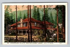 Mt Hood OR-Oregon, Rhododendron Inn, Advertising, Antique Vintage Postcard picture