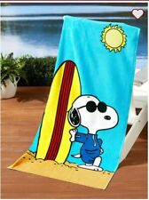 Peanuts Snoopy Joe Cool 28”x58” Beach Towel 100% Cotton Woodstock New With Tags picture