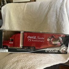 NEW 2006 Coca-Cola Santa 75th Anniversary Limited Edition Collectible Red SEMI picture