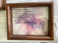 Mother/Father framed vintage plaques picture
