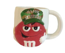 M&M Collector Mug Coffee Cup Major Attitude Red Peanut Army Camo ‘06  Galerie picture